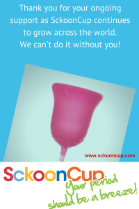 SckoonCup menstrual cup made in the USA