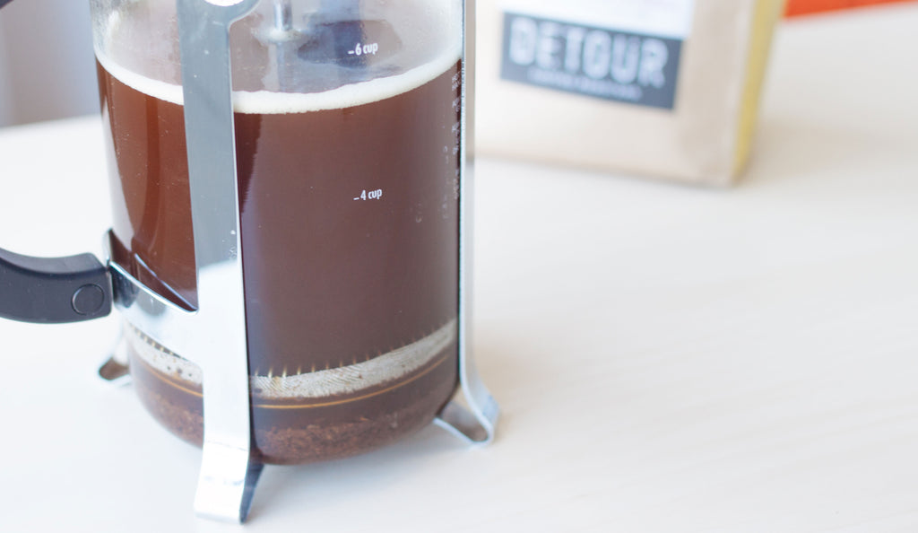 Freshly Brewed - French Press - Detour Coffee