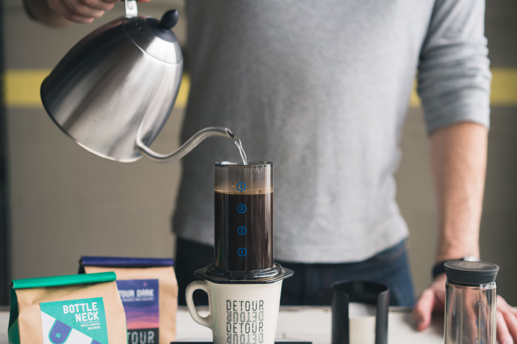 Brewing Aeropress Coffee | Detour Coffee