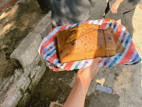 cornbread visiting producer Rosendo Domingo in Huehuetenango