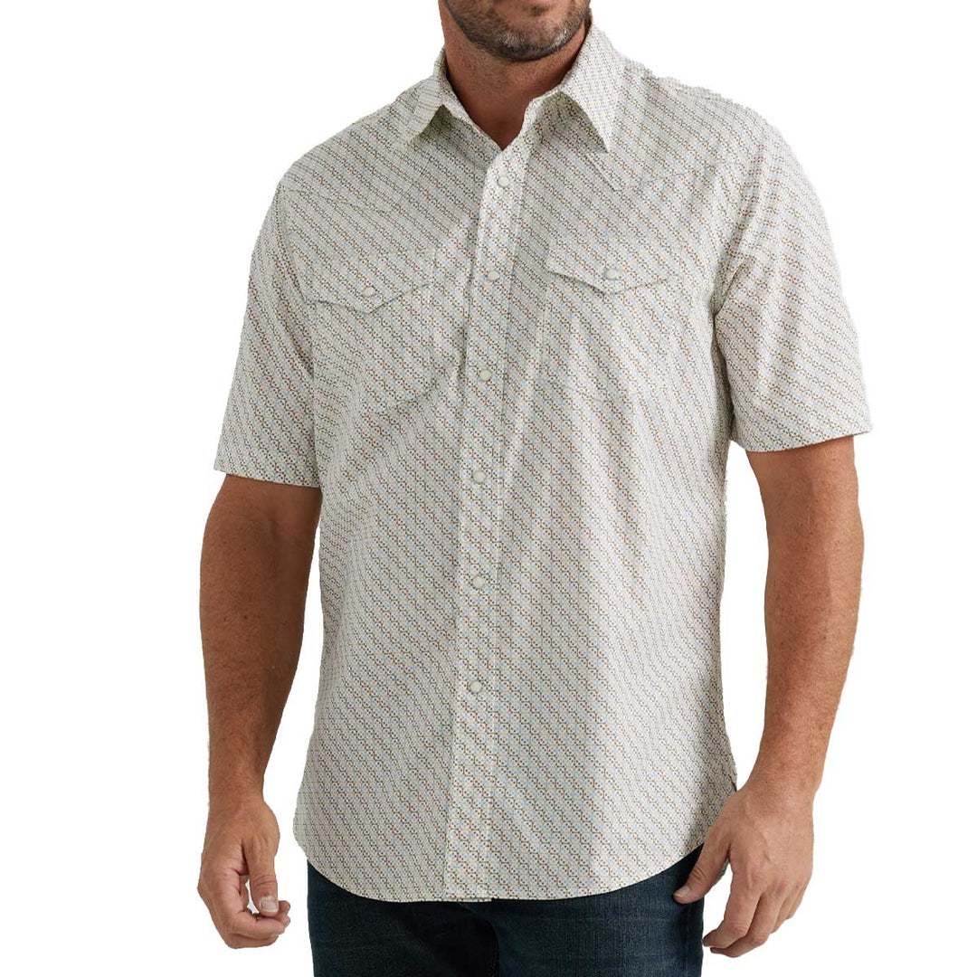 Performance Snap Short Sleeve Shirt by Wrangler #112344572 GRAY