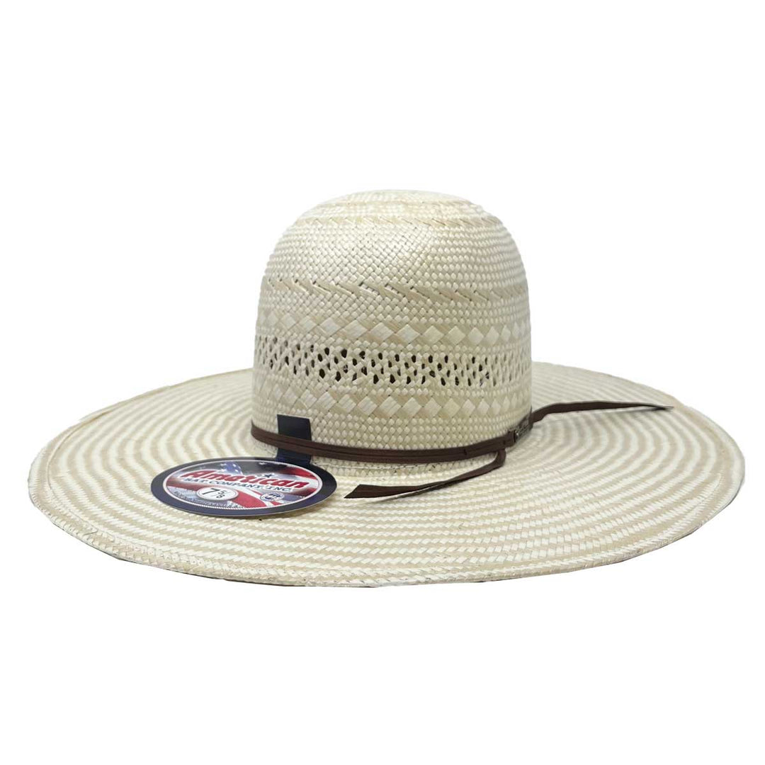 American Hat Straw - 845 - Poli Rope Fancy Weave & Vent / 2 Cord