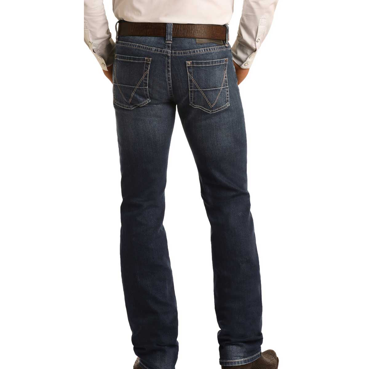 Rock & Roll Cowboy Men's Vintage '46 Slim Fit Stretch Straight Bootcut –  Lazy J Ranch Wear Stores