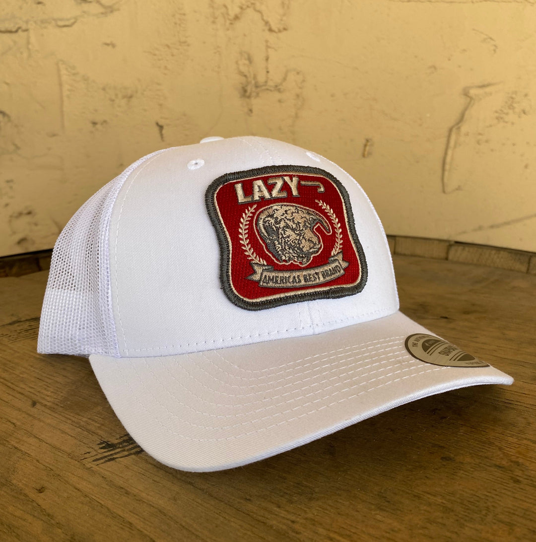 Lazy J Ranch Wear Green/Stone America's Best Patch Ball Cap