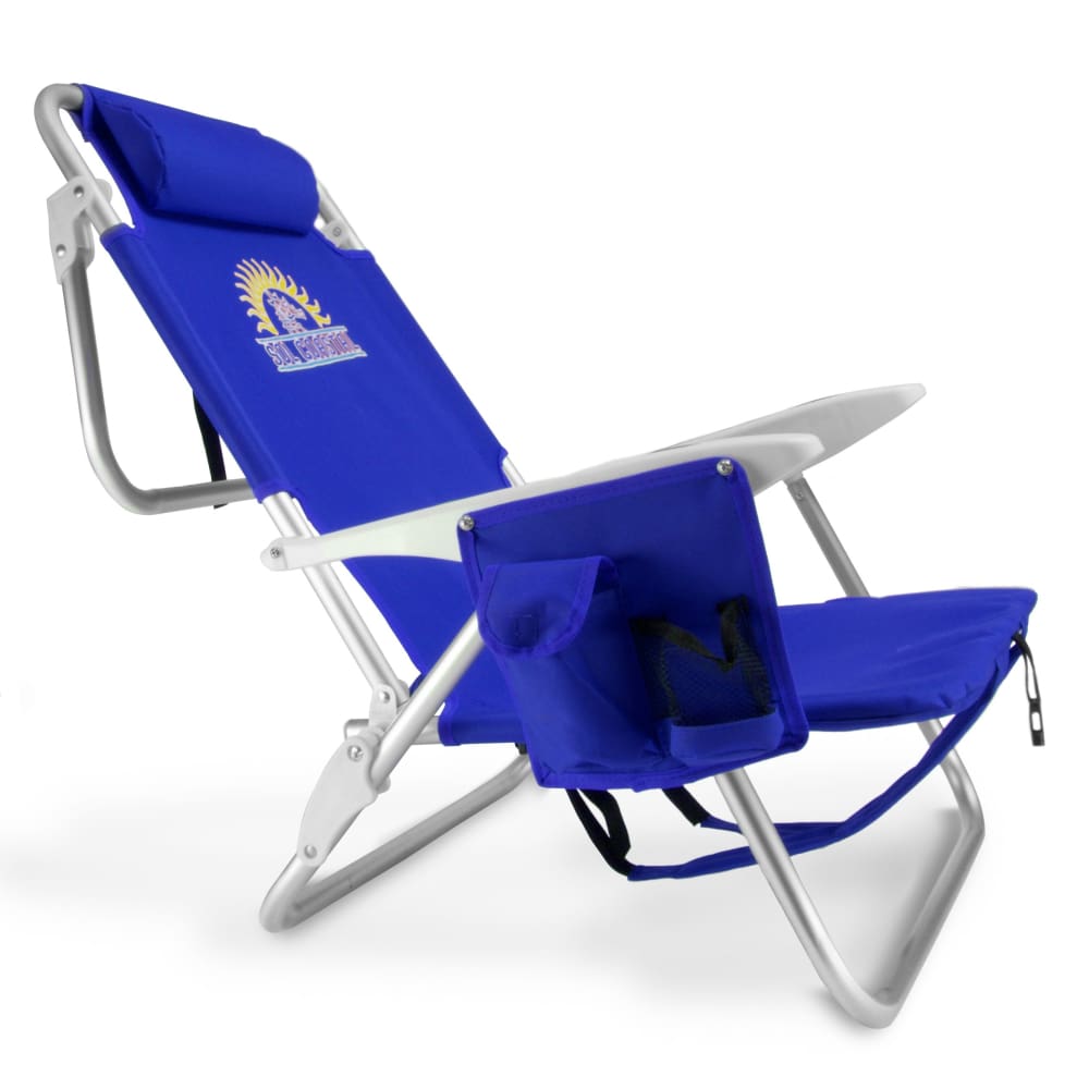 Jonny B 4 Position Folding Beach Chair Blue Jonnyb