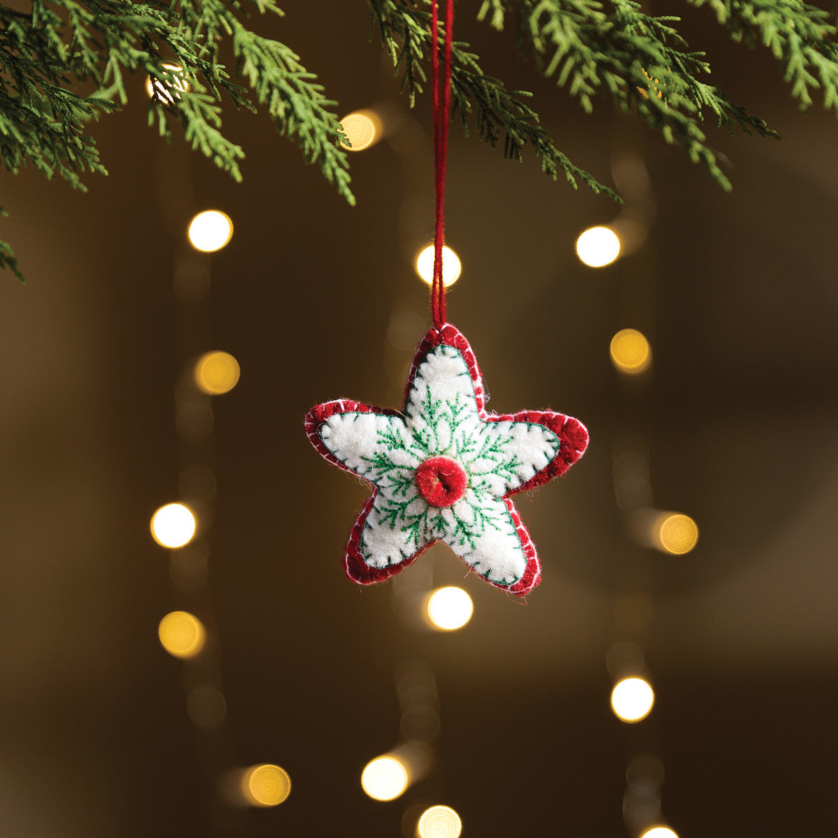 Star Wool Felt Ornament