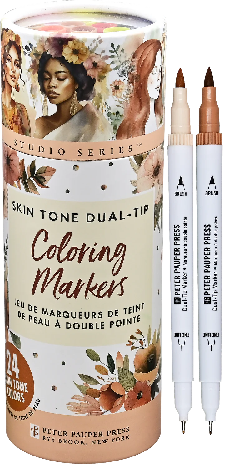Studio Series Dual-Tip Skin Tone Markers (Set of 24)