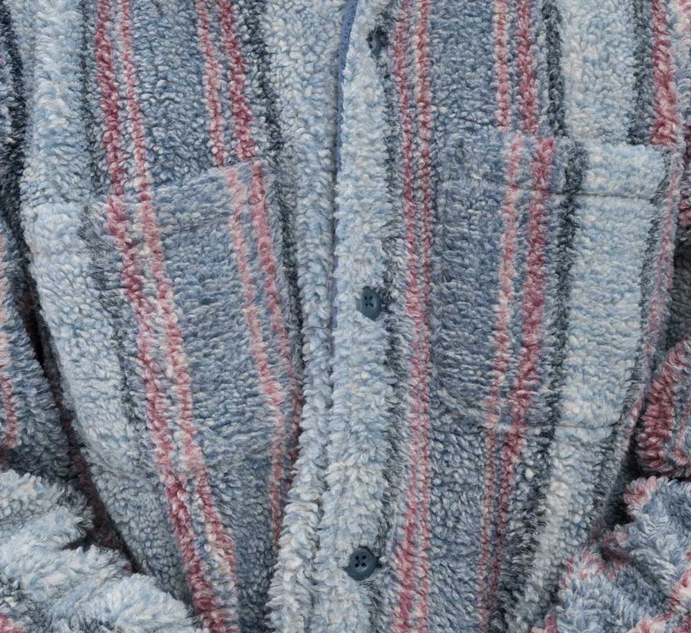 STRIPE SHERPA SHIRT