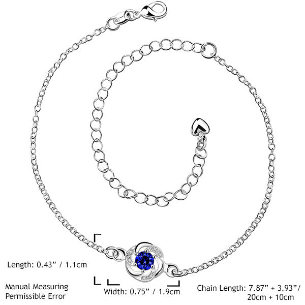 sterling silver anklet