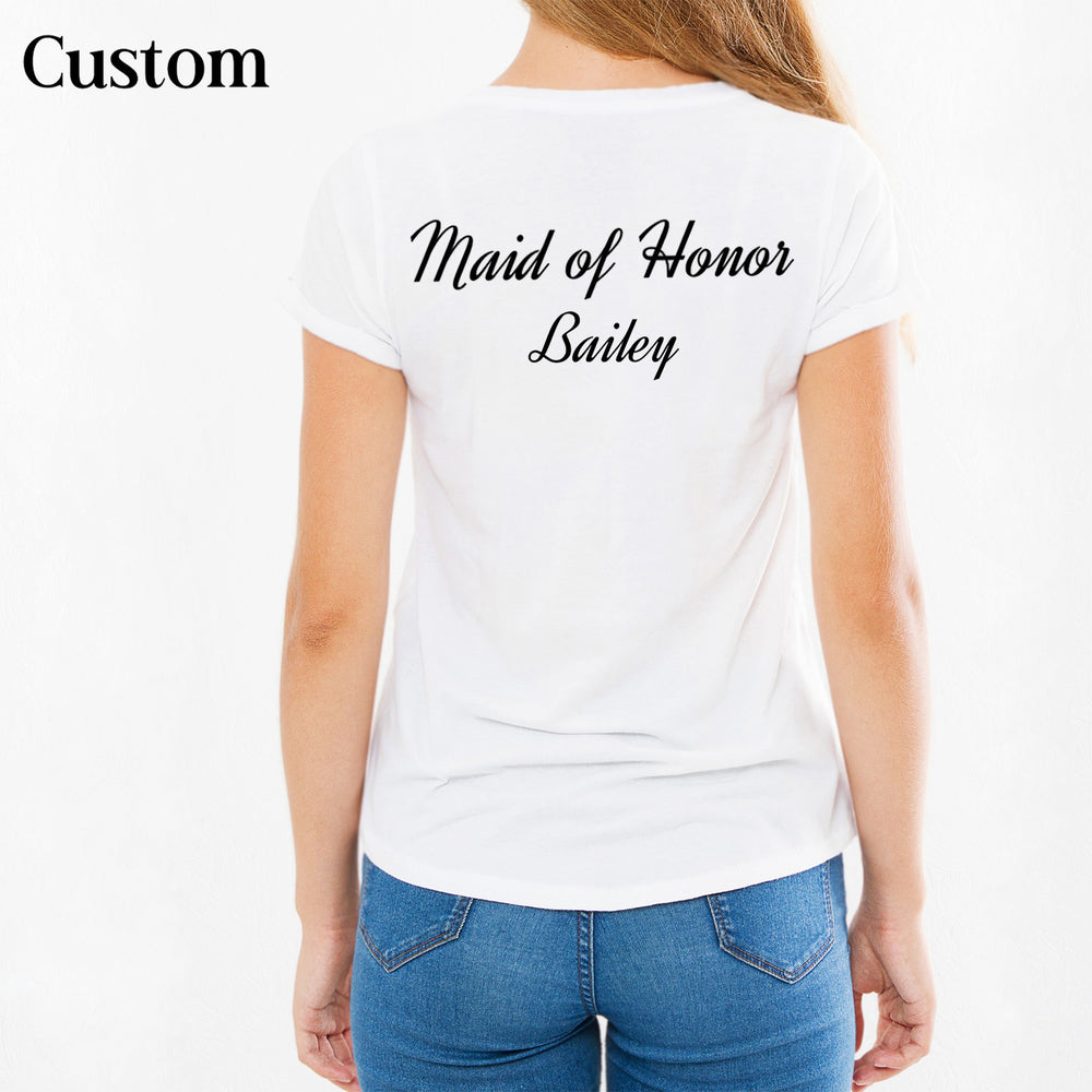 Dusty Blue Maid of Honor T Shirt 