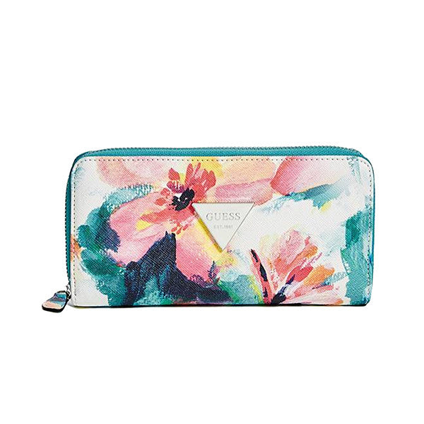 guess wallet floral print