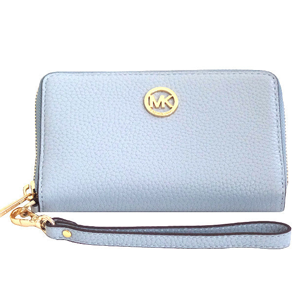 michael kors fulton wallet blue