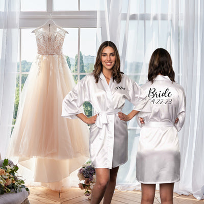 Blush Pink Personalized Bridesmaid Robes, Custom Womens & Girls