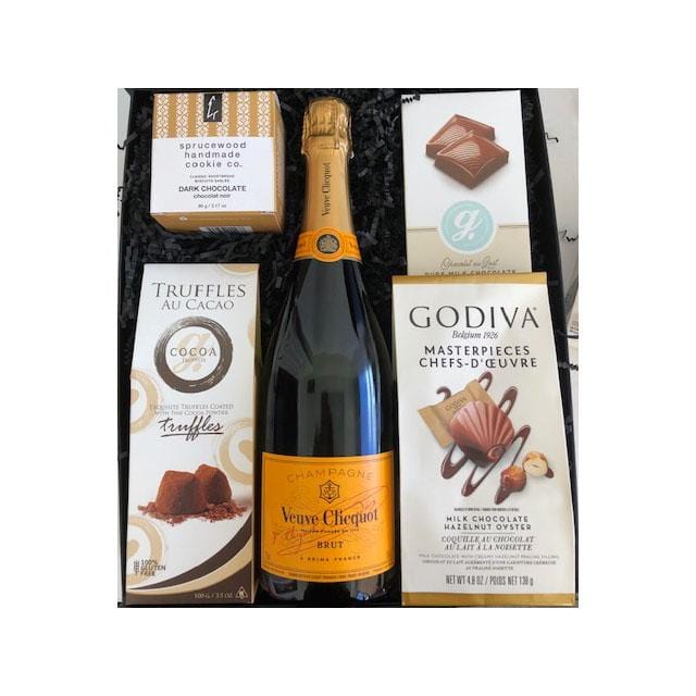 Veuve Clicquot Champagne & Godiva Chocolate Truffle Gift Set (Min Qty 1)