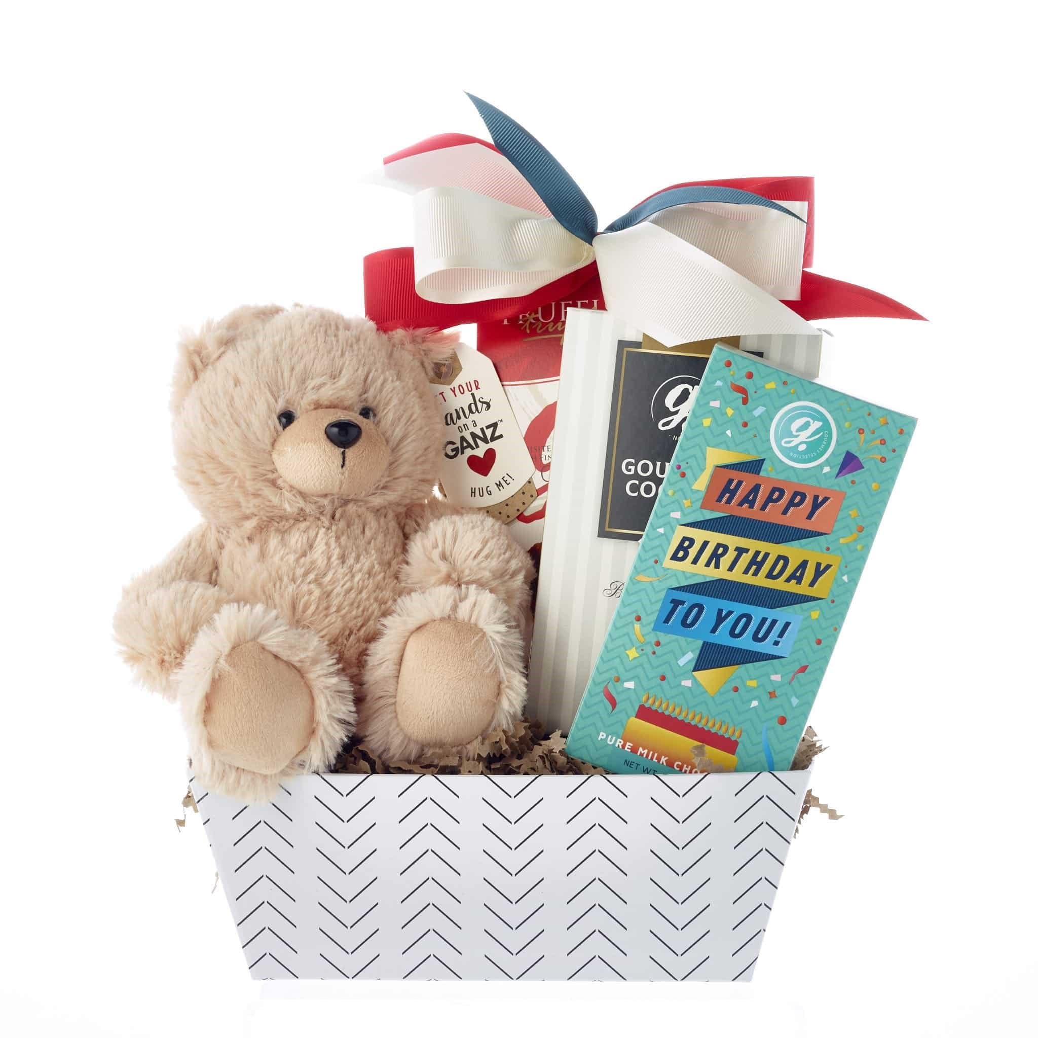 Say Happy Birthday With Our Birthday Bear Gift Basket! Simontea Gifts