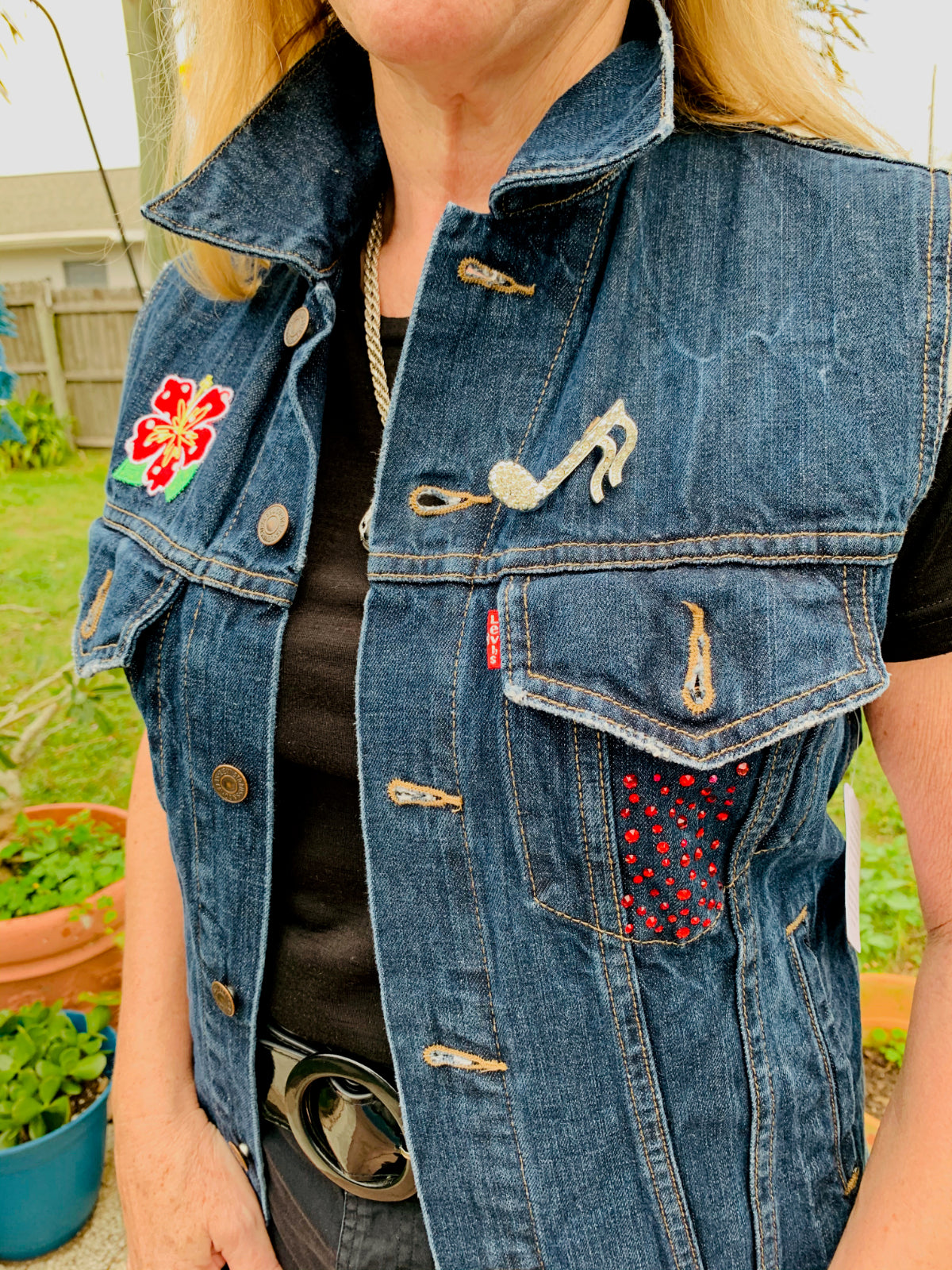 levis jean jacket vest