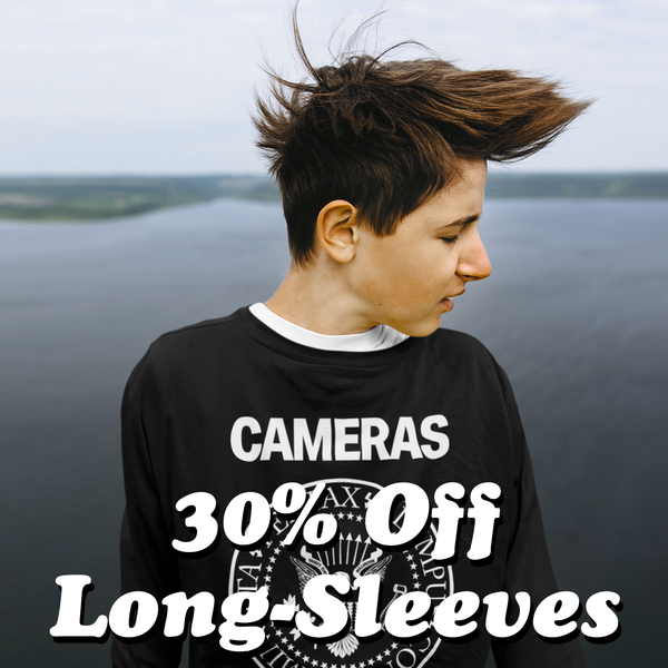 30% off long sleeve shootfilmco t-shirts black froday 2020