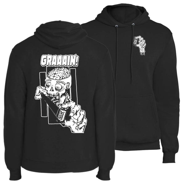 shootfilmco zombie wants grain hoodie