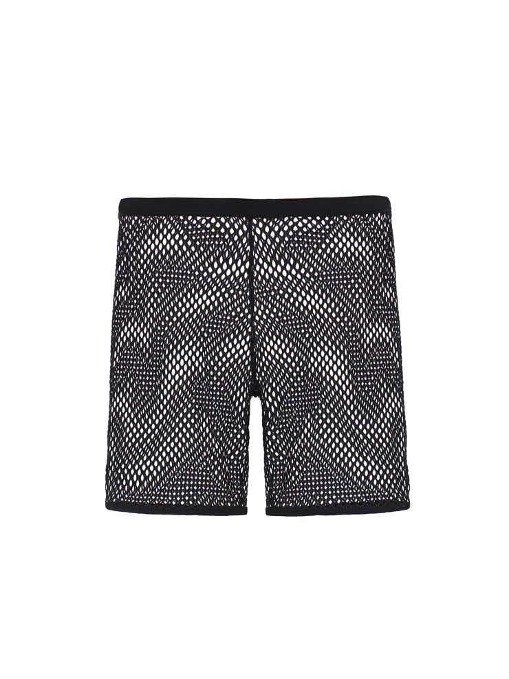 Starlight Fishnet Bicycle Shorts – Monica Hansen Beachwear