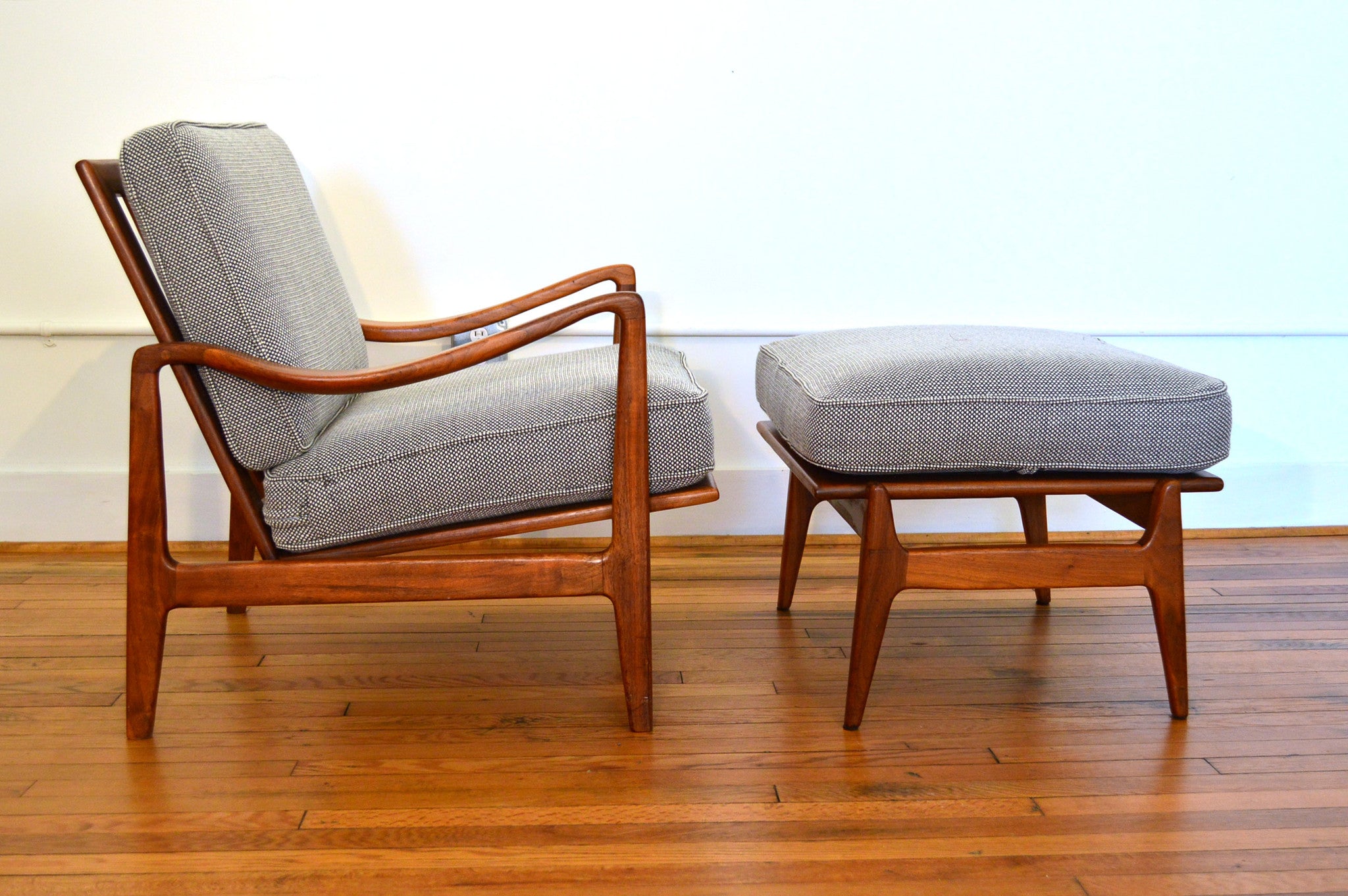 Milo Baughman Chair And Ottoman