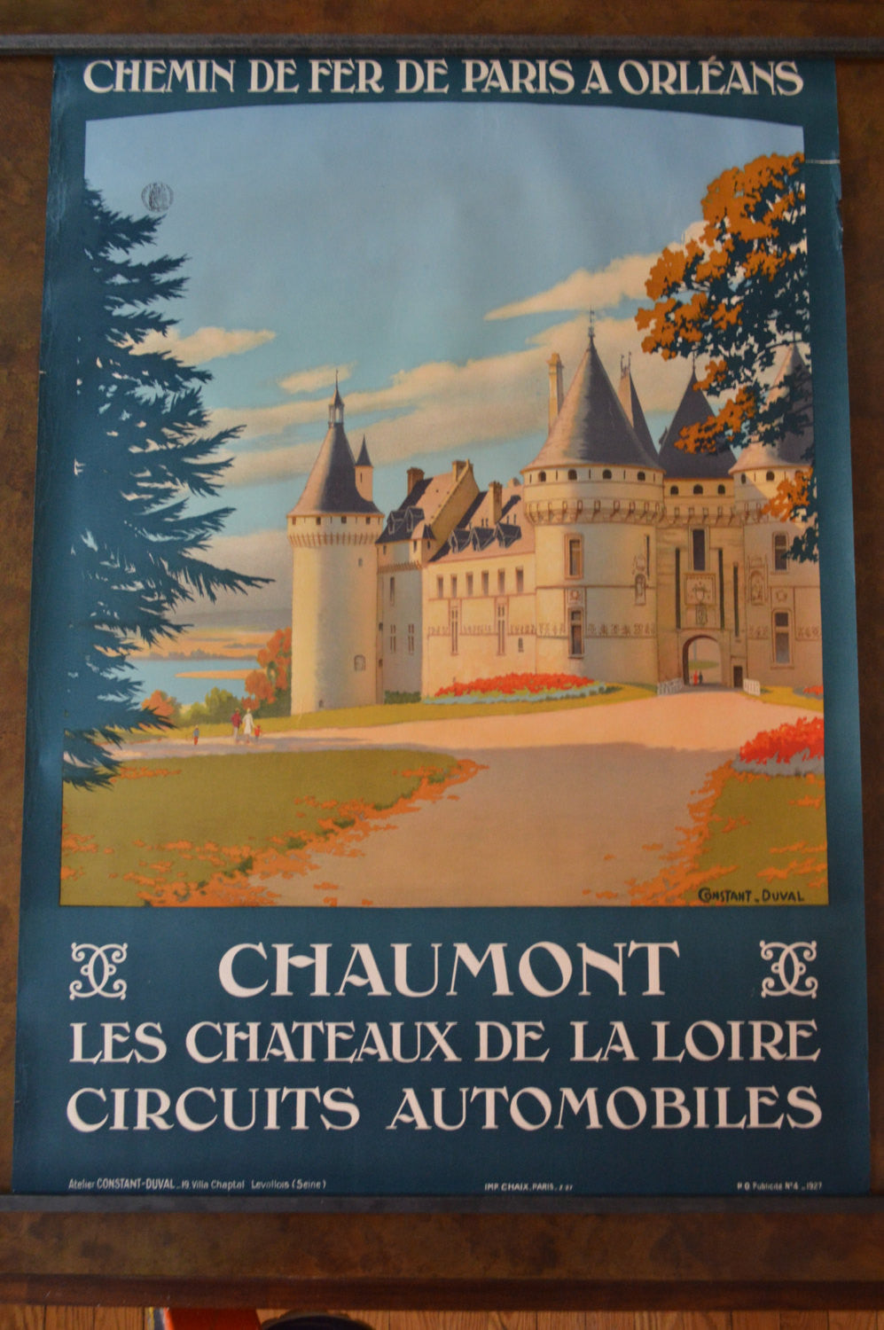 Vintage Art Deco French Travel Poster Chemin De Fer De Paris A Orlea Galaxiemodern