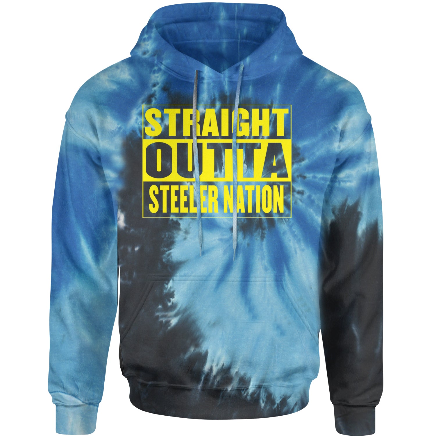 Straight Outta Steeler Nation Football  Adult Hoodie Sweatshirt