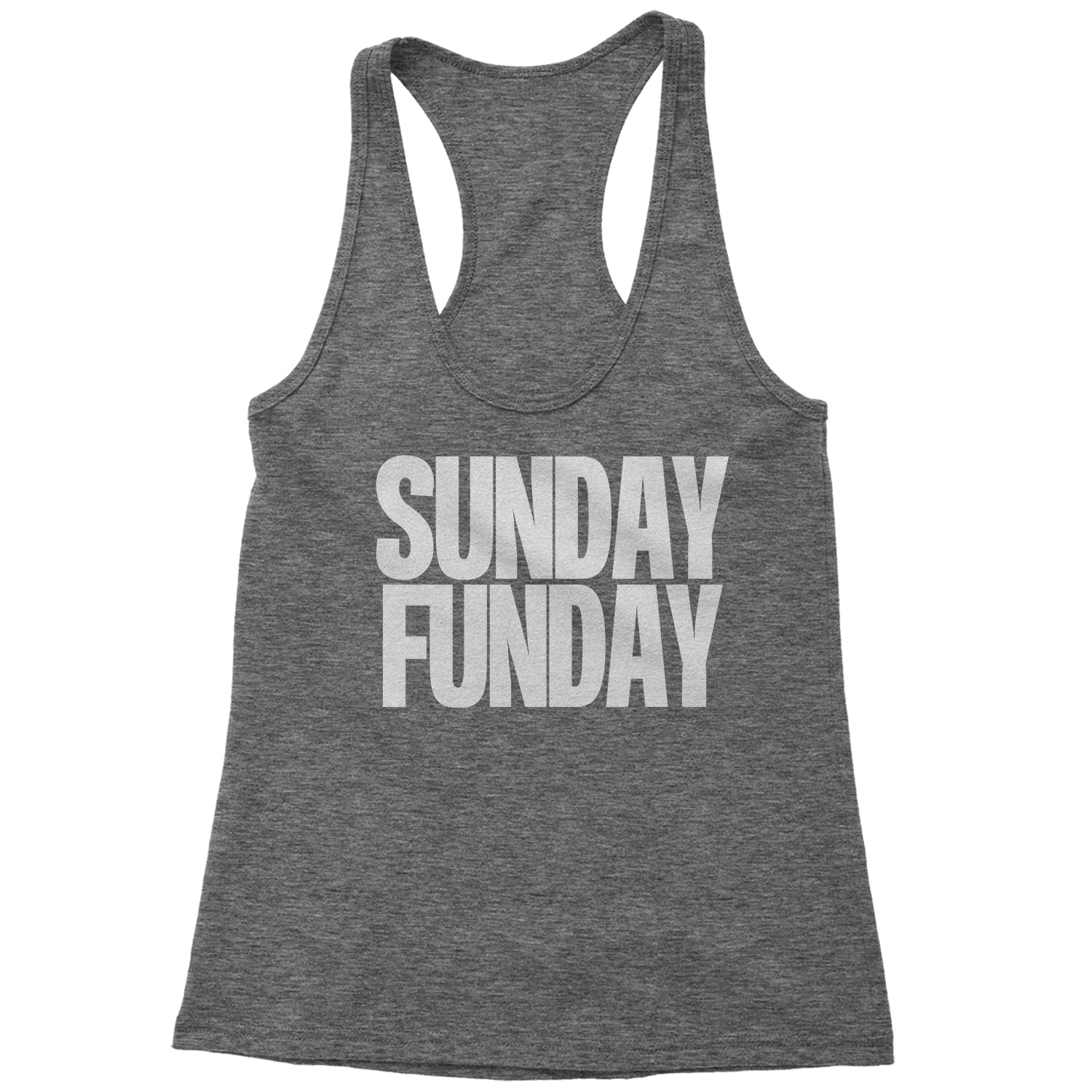 Sunday Funday Racerback Tank Top for Women - Expression Tees