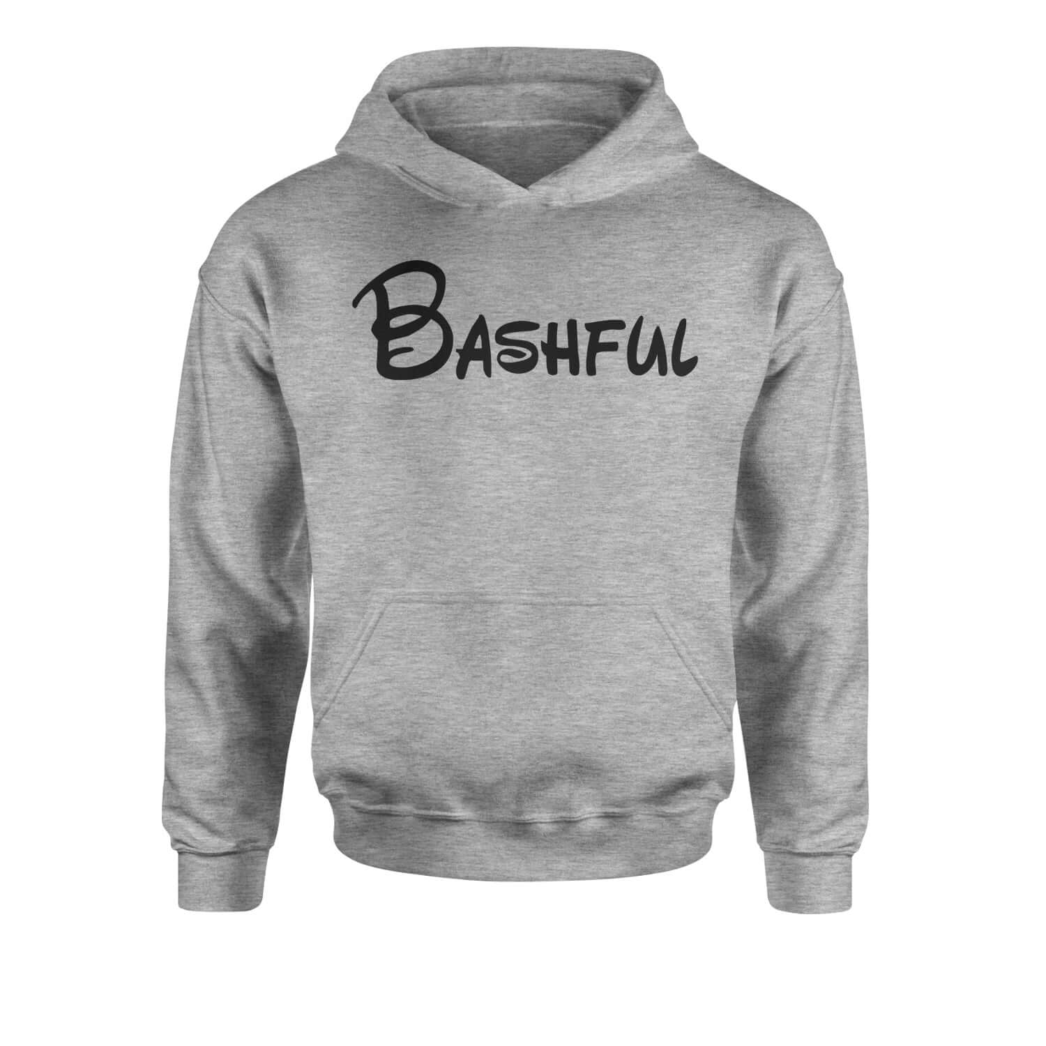 Bashful - 7 Dwarfs Costume Youth-Sized Hoodie and, costume, dwarfs, group, halloween, matching, seven, snow, the, white by Expression Tees
