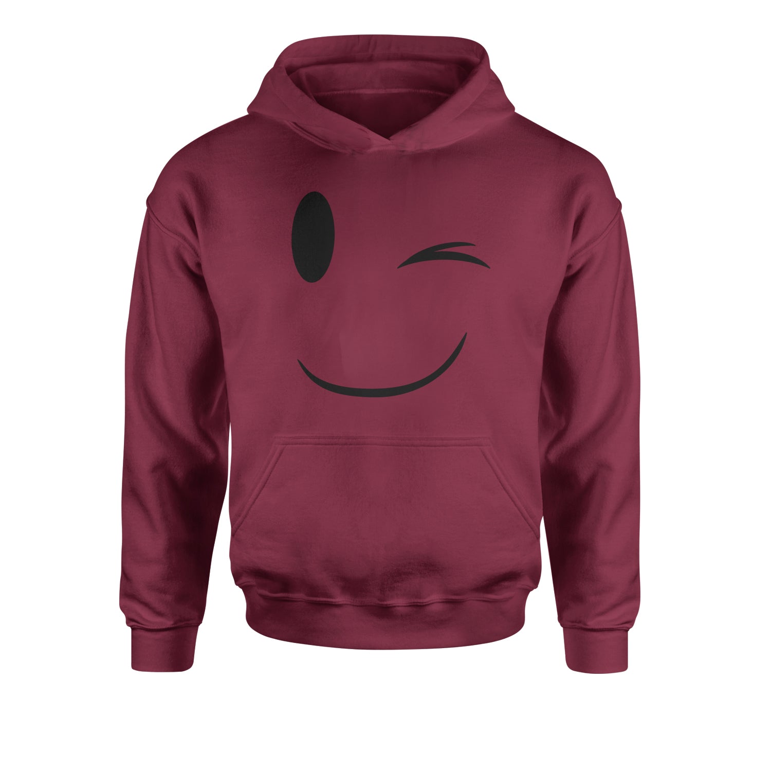 Emoticon Winking Smile Face Youth-Sized Hoodie