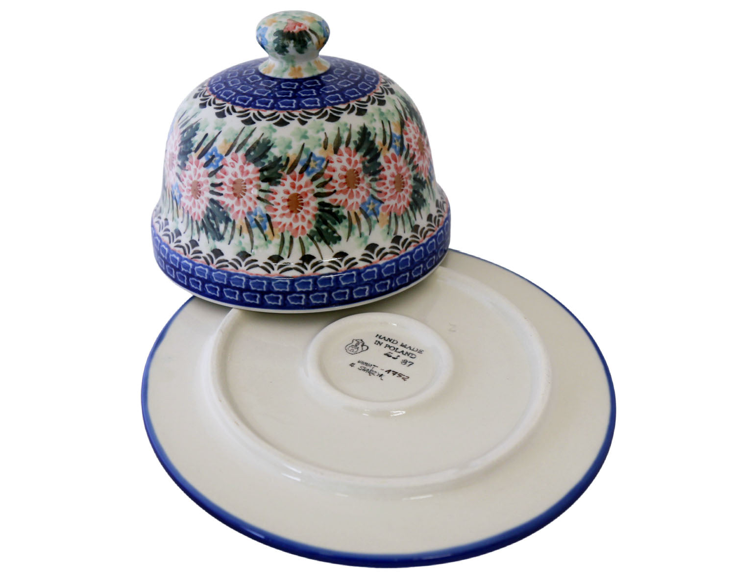 Polish Pottery Unikat Cheese Dome Pacific Polish Pottery