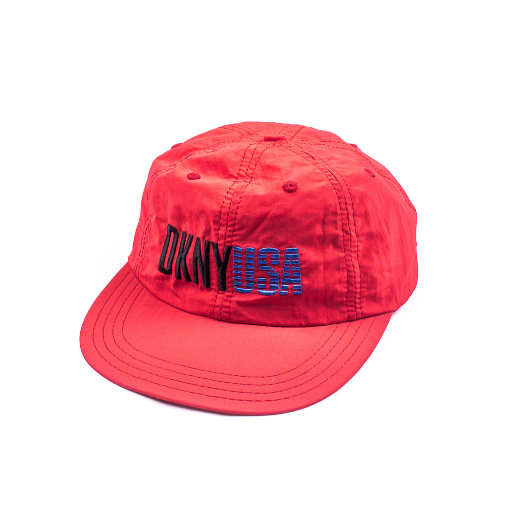 DKNY USA Red 6 Panel Hat Better™ Gift Shop