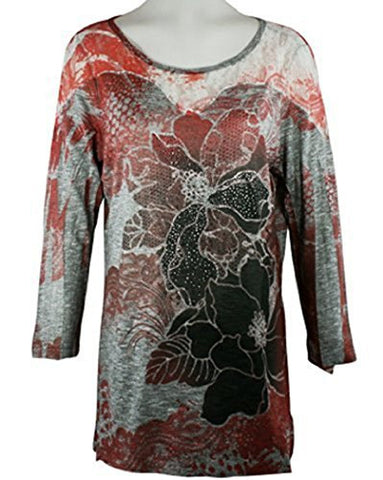 Cactus Fashion - Tropical Flowers, Rhinestones, Sublimation Tunic ...