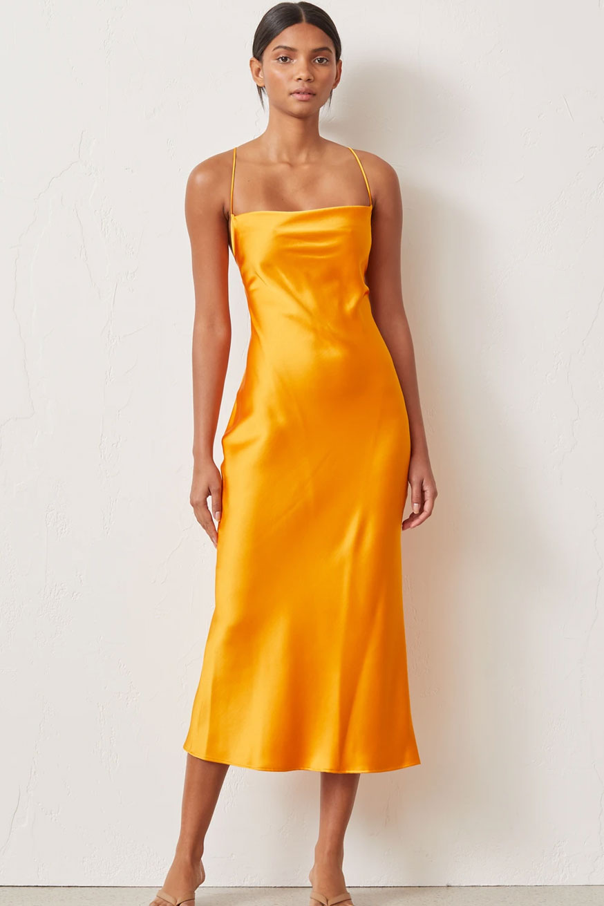 orange bec and bridge dress