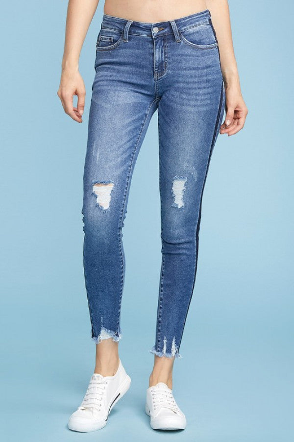 skinny bottom jeans