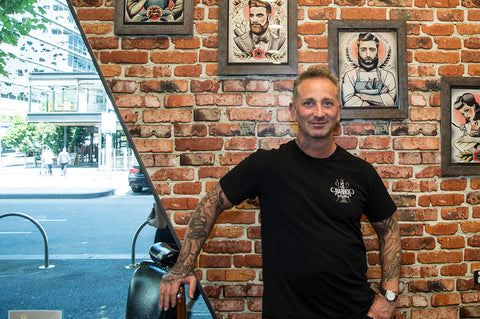 alex from the barber club melbourne stockist of milkman beard shave and moustache gear