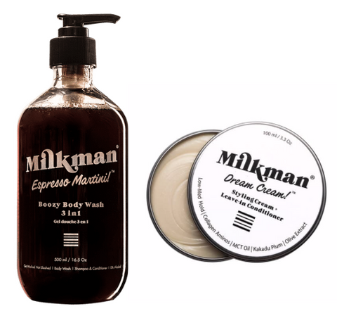 3 in 1 espresso martini body wash and dream cream pomade