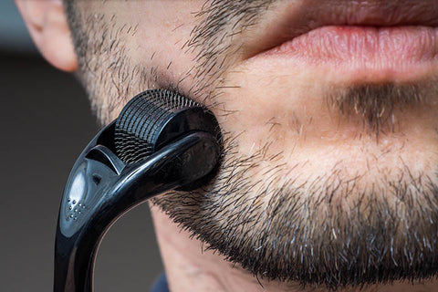 using a derma roller for patchy beard growth