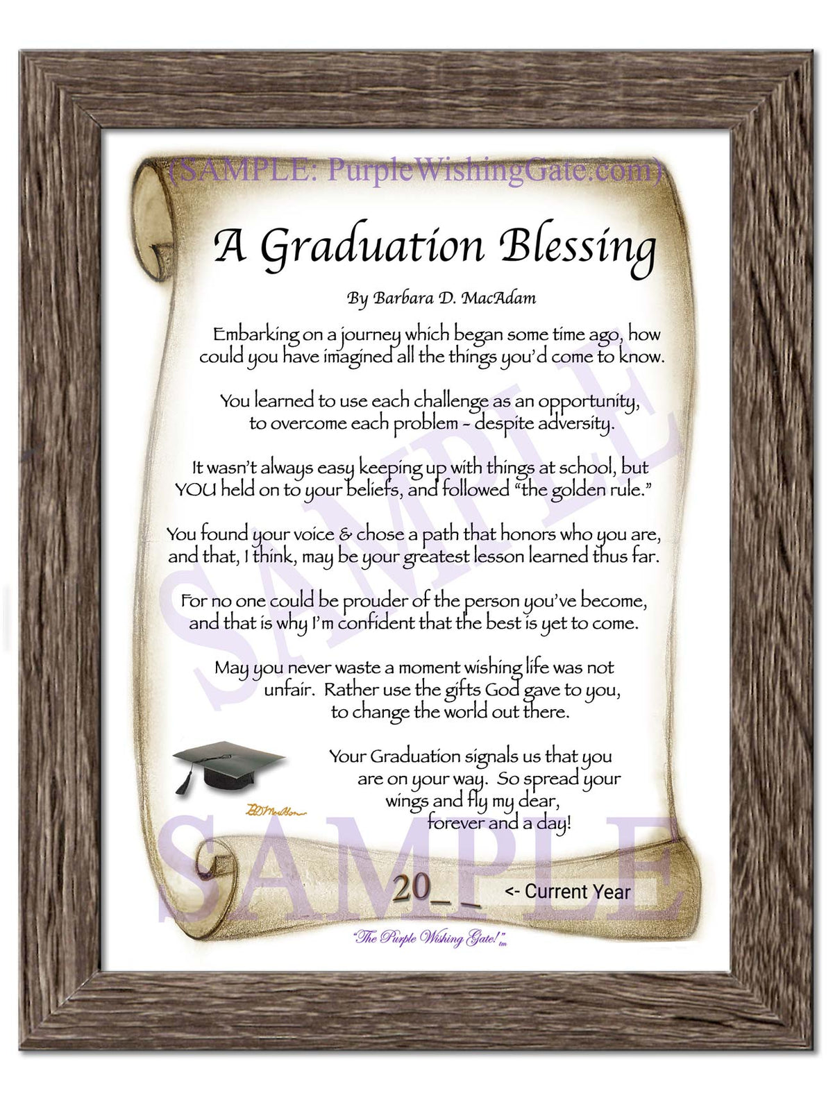 A Graduation Blessing: Personalized Gift! | PurpleWishingGate.com