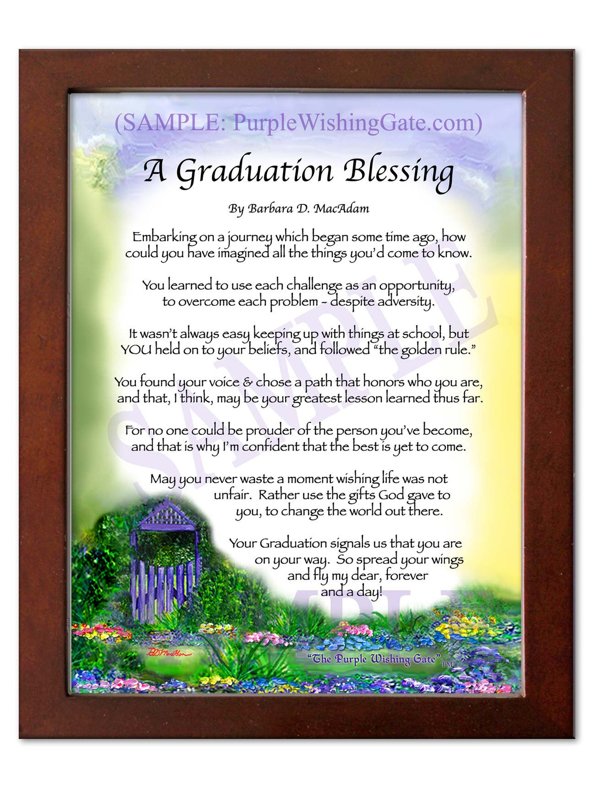 A Graduation Blessing: Personalized Gift! | PurpleWishingGate.com