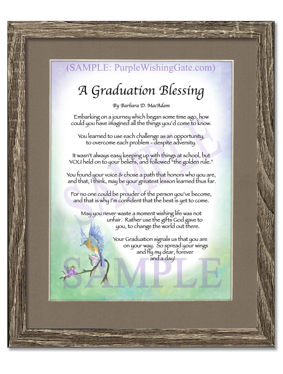 A Graduation Blessing: Personalized Gift! | PurpleWishingGate.com