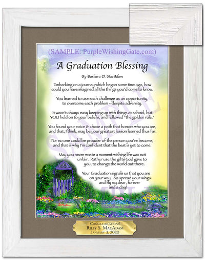 A Graduation Blessing: Personalized Gift! | PurpleWishingGate.com
