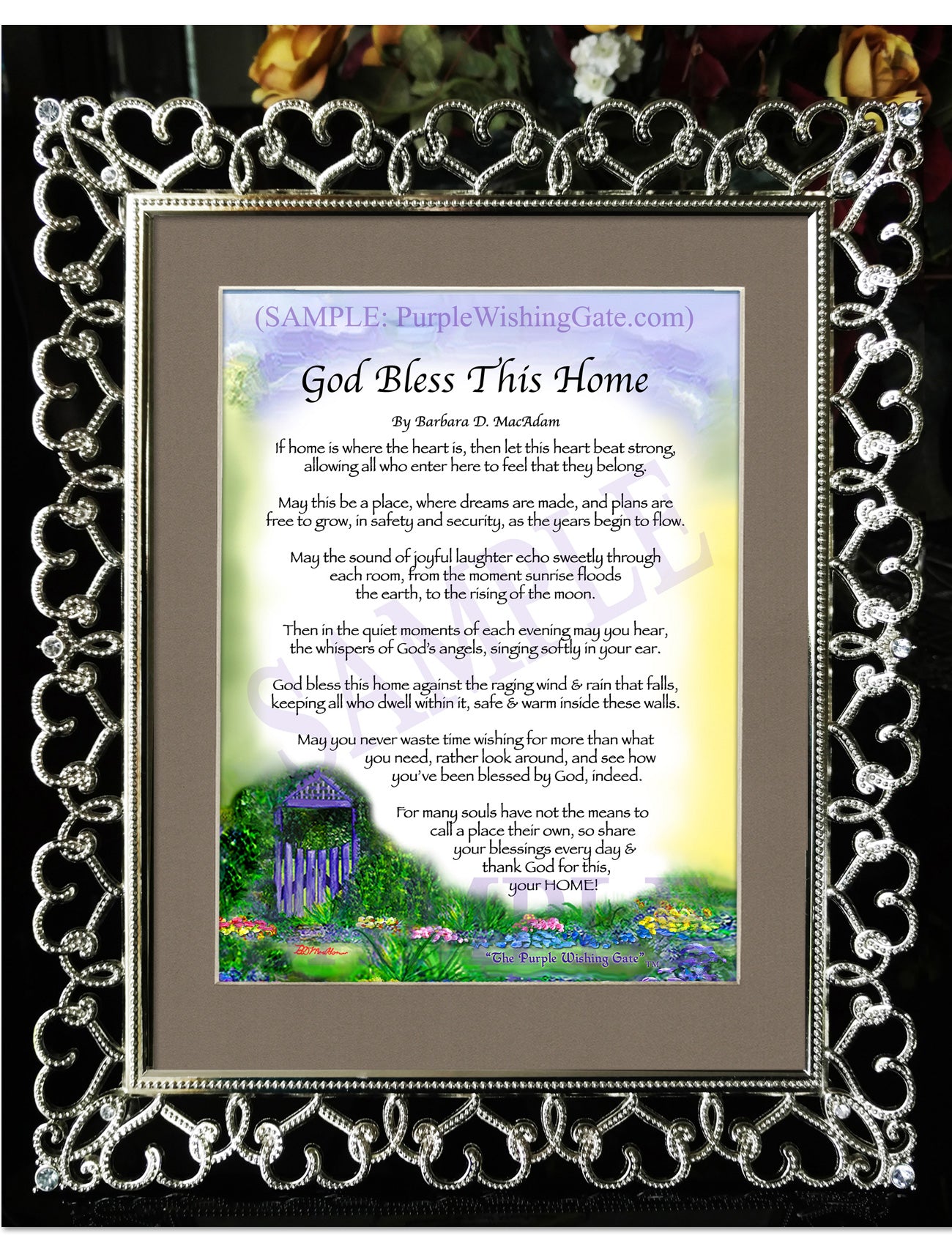 God Bless This Home Framed Personalized Poem T