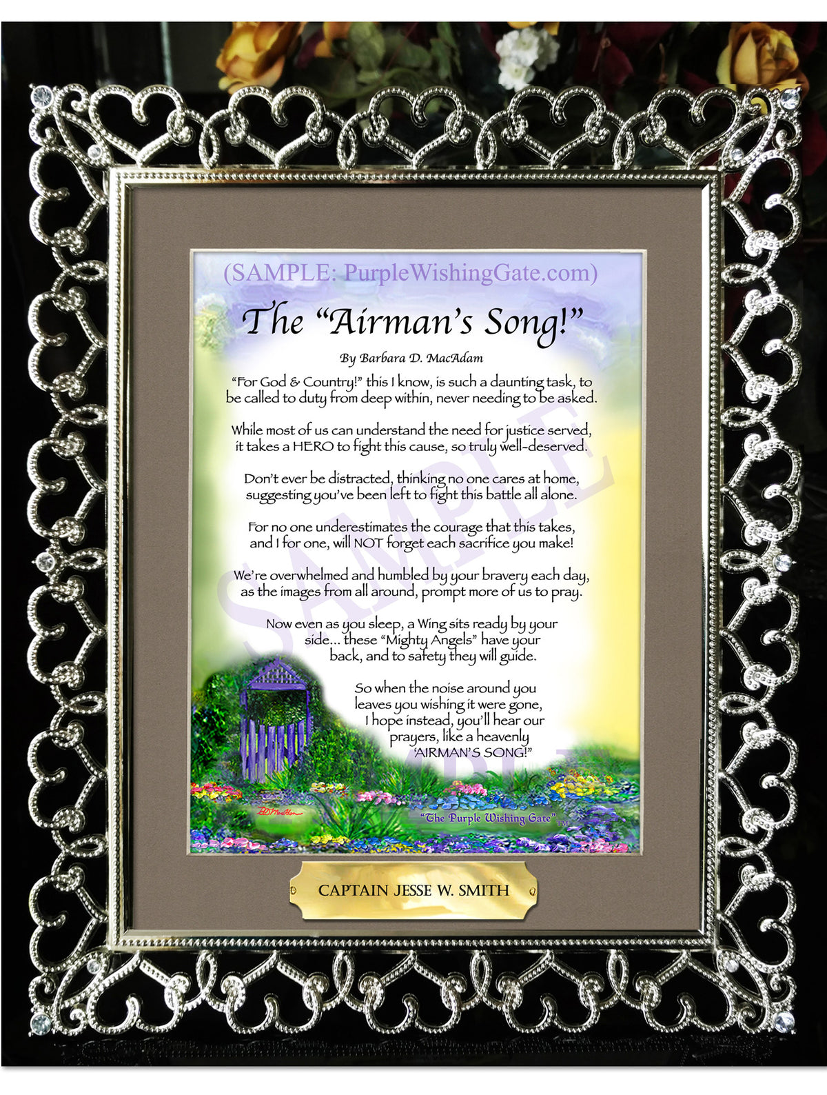 The Airman S Song Framed Poem Gifts For Sale Purplewishinggate Com