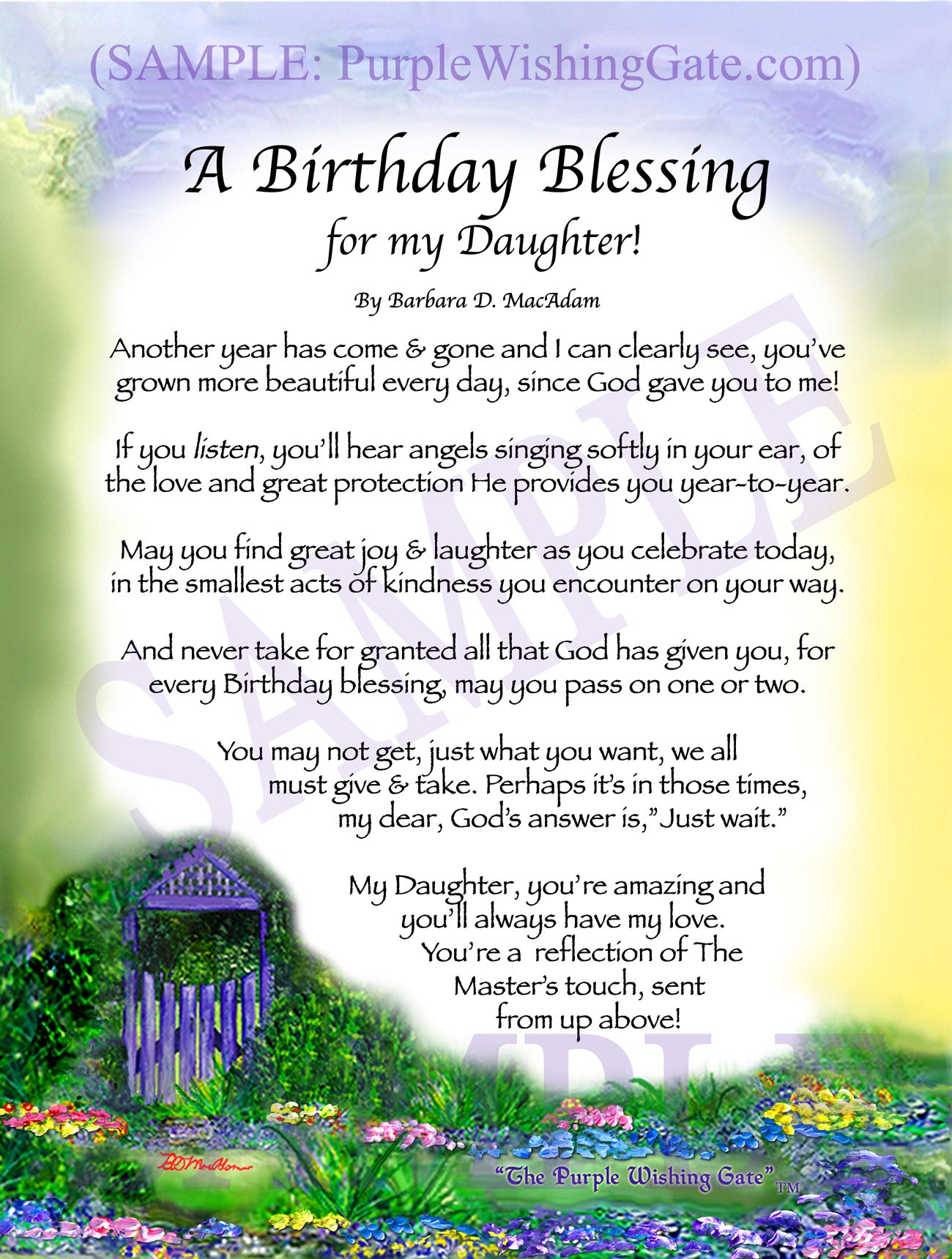 BLESSING FOR MOTHER TO BE: Framed, Personalized Gift
