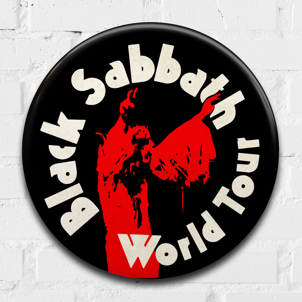 black sabbath logo pin
