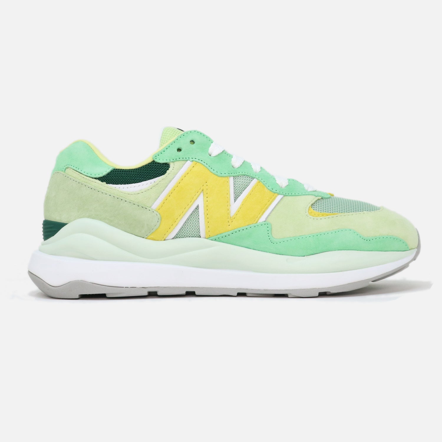 Mens New Balance x Staud 5740 SQ Green Trainers 3