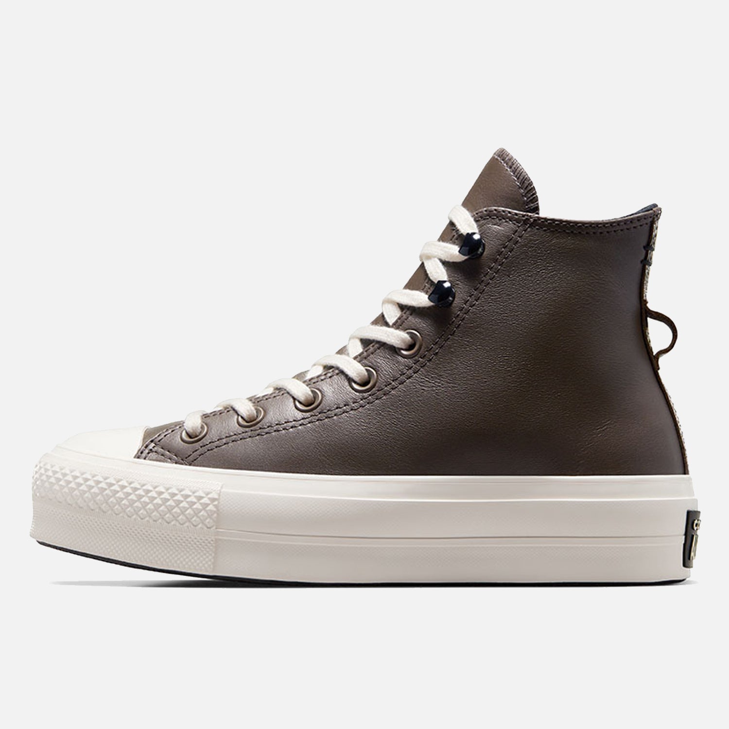 Womens Converse Chuck Taylor Lift Platform Hi Brown Leather