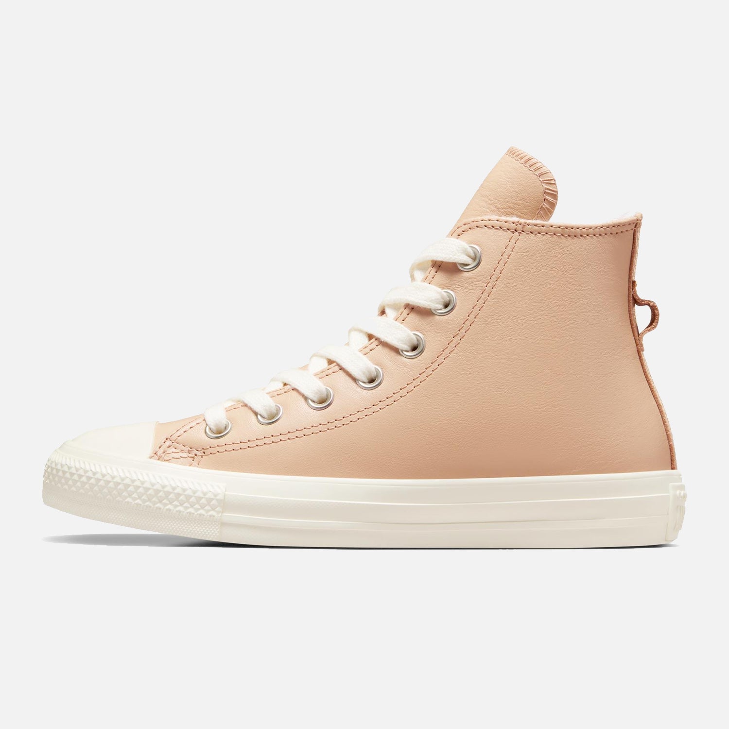 Womens Converse Chuck Taylor Tan Leather Sherpa