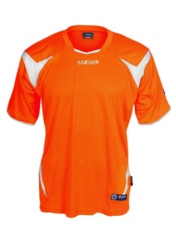 orange and white jersey