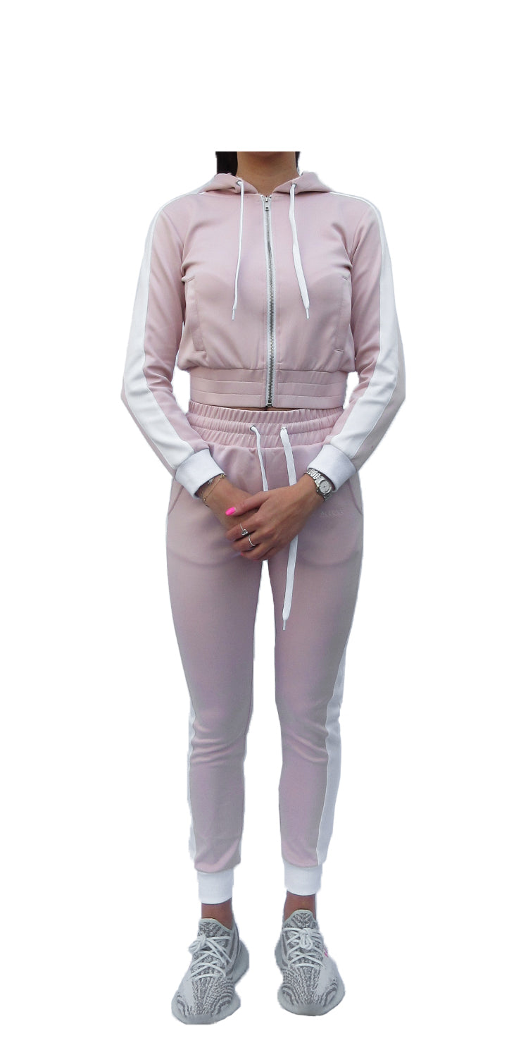 light pink zip up hoodie